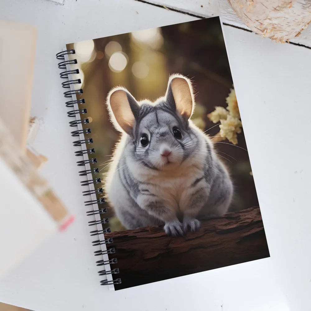 Curious Chinchilla in the Forest | Spiral Notebook