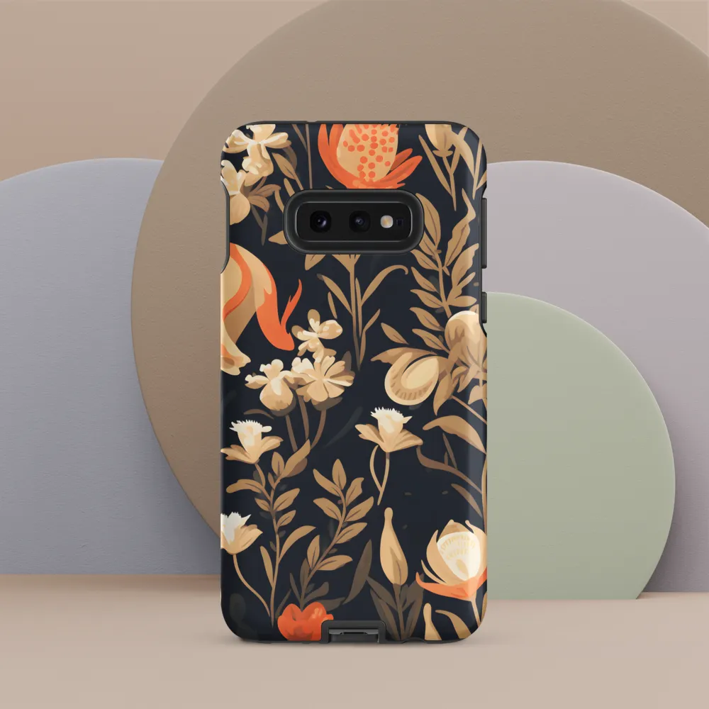 Floral Harmony: A Dance in the Dark