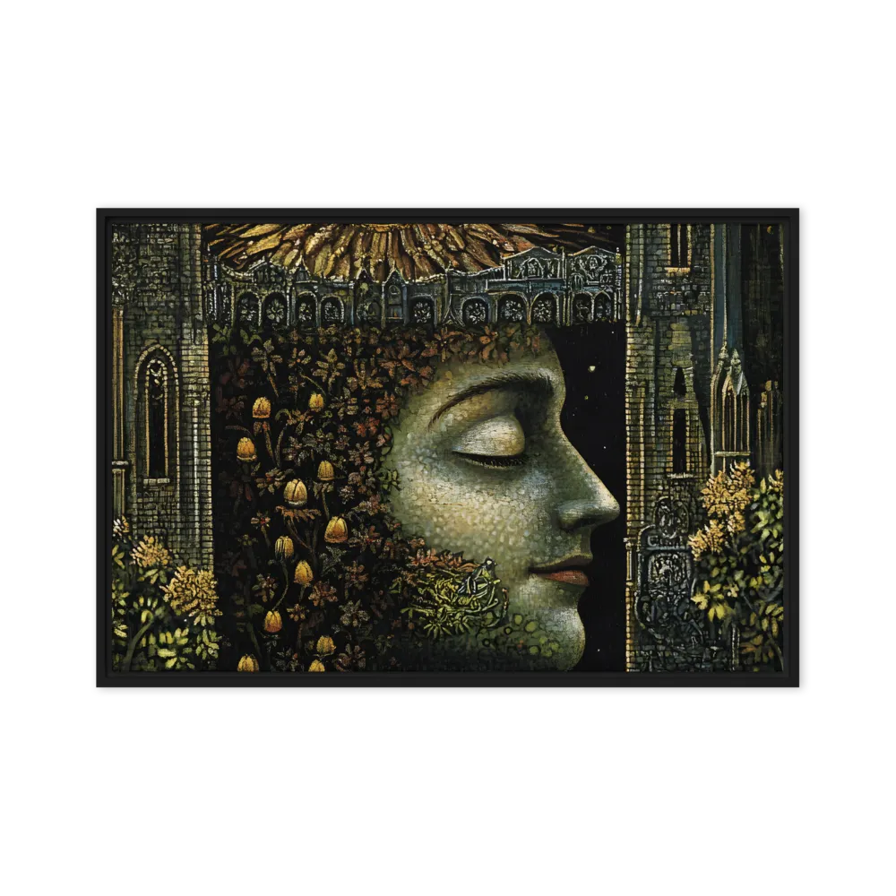 Nature’s Embrace: The Infinite Connection | Canvas with Black Frame | 20″×30″