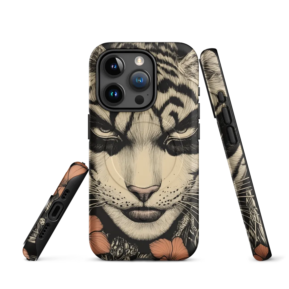 Feline Majesty: The Human-Leopard Connection | Phone Case |  15 Pro | MagSafe® Tough Case | Matte