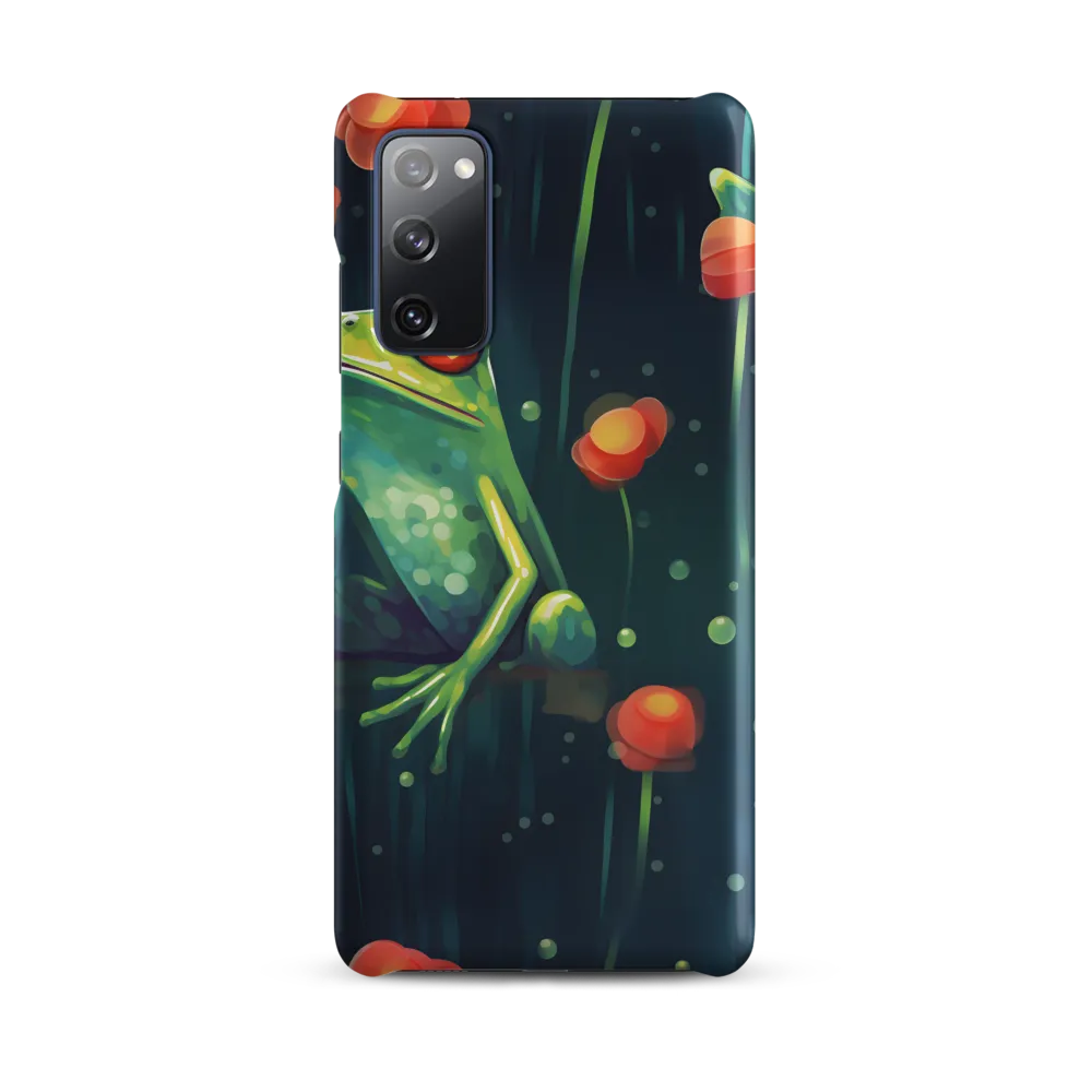 Playful Frogs in a Lush Pond