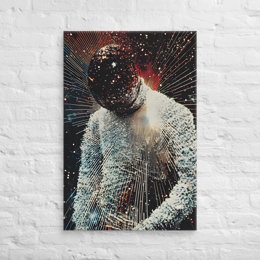 Ethereal Astronaut: A Journey Through the Cosmos | Canvas | 24″×36″