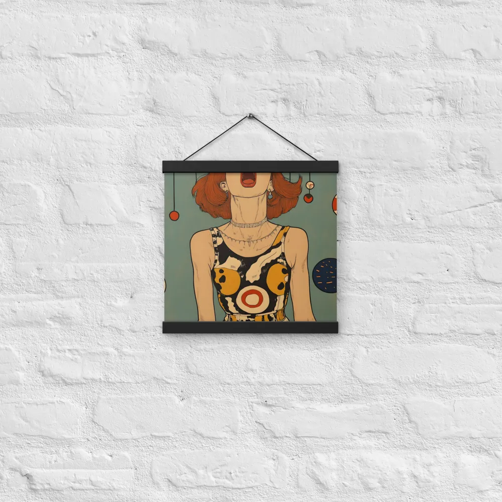 Awakening Expression | Poster With Black Wood Hanger | 12″×12″