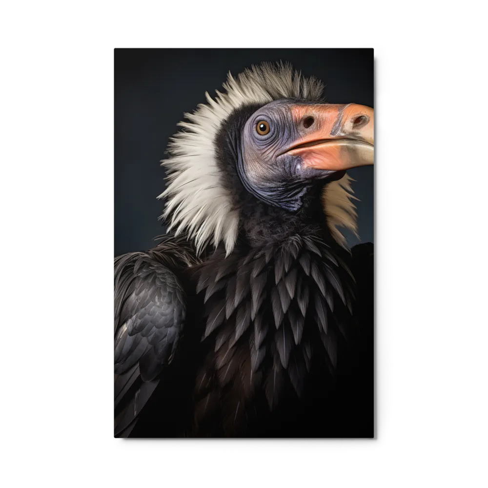 Majestic Vulture Portrait | Metal Print | 24″×36″