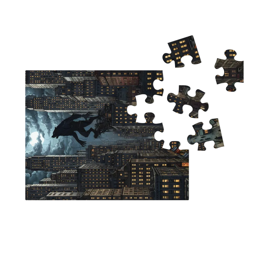 Midnight Howl 
 Jigsaw Puzzle in Tin Box