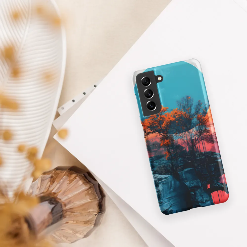 Ethereal Landscapes: A Dance of Color and Form | Phone Case |  S21 | Snap Case | Matte