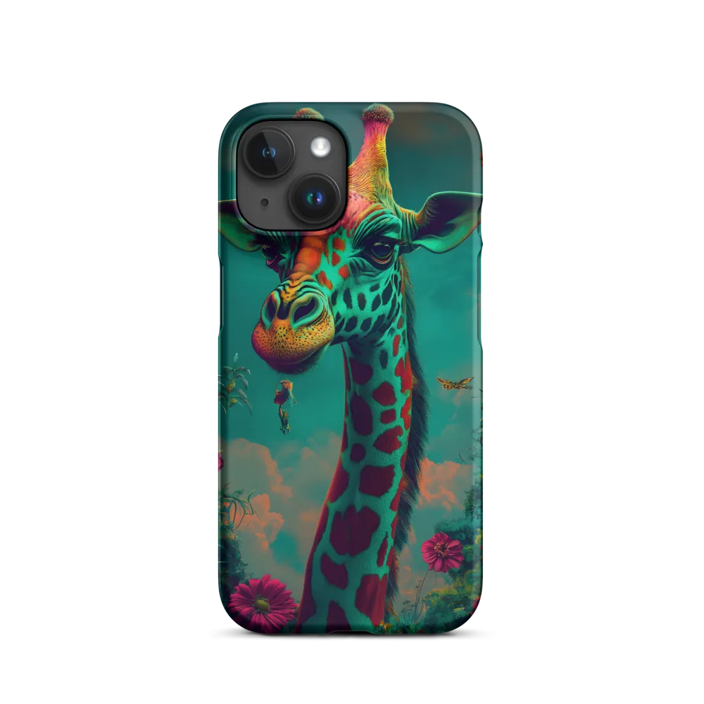 Whimsical Giraffe Among Blossoms