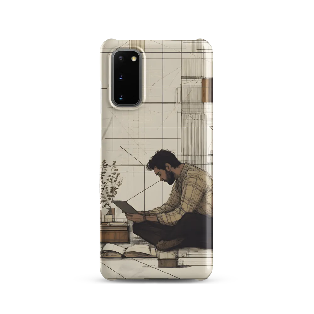 Quiet Reflections in Line | Phone Case |  S20 | Snap Case | Matte
