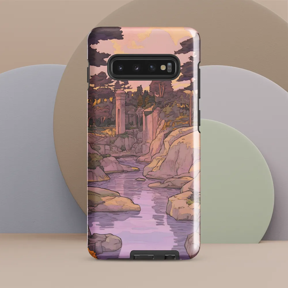 Tranquil Reverie: A Serene Landscape | Phone Case |  S10 Plus | Tough Case | Glossy