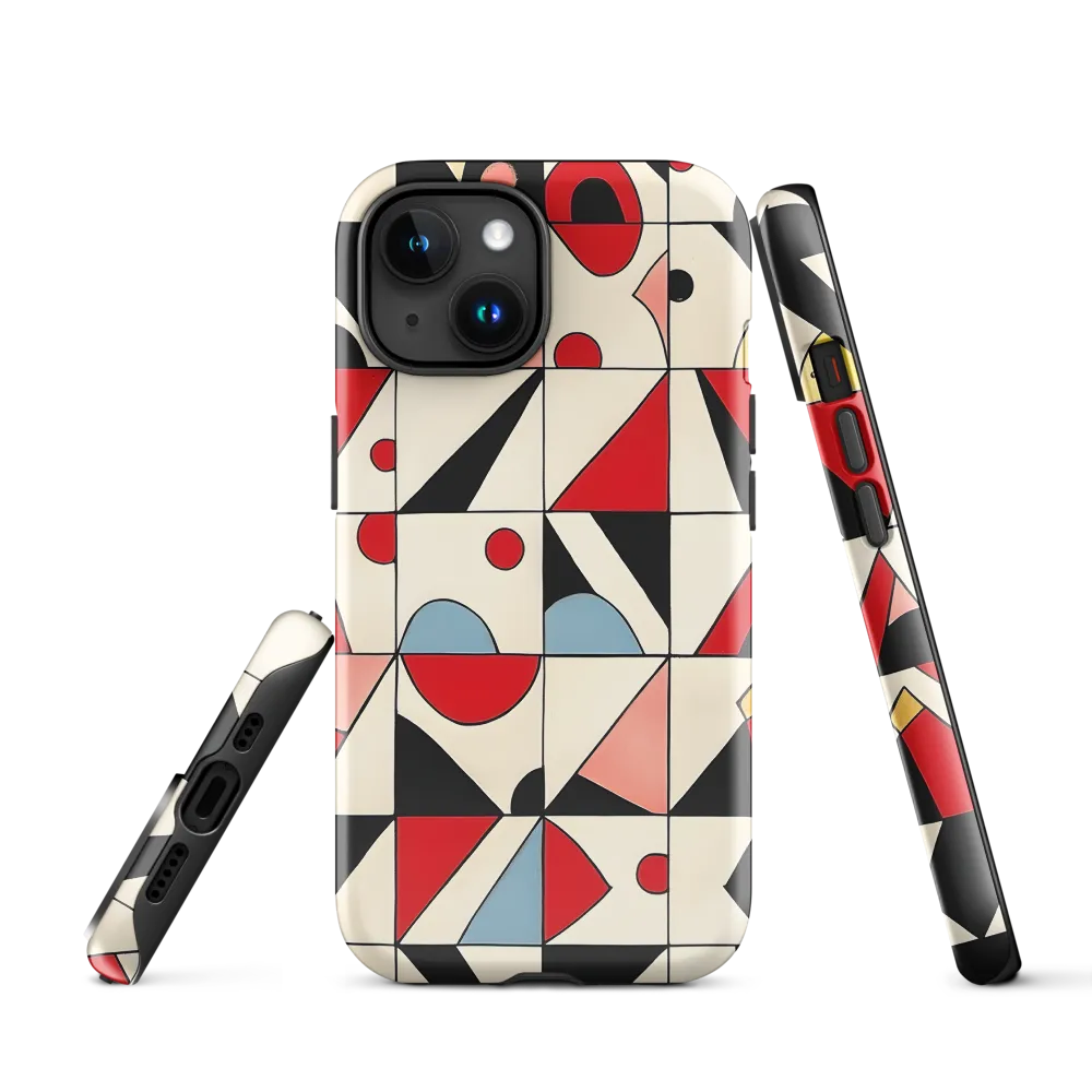 Dynamic Geometric Harmony | Phone Case |  15 | Tough Case | Glossy