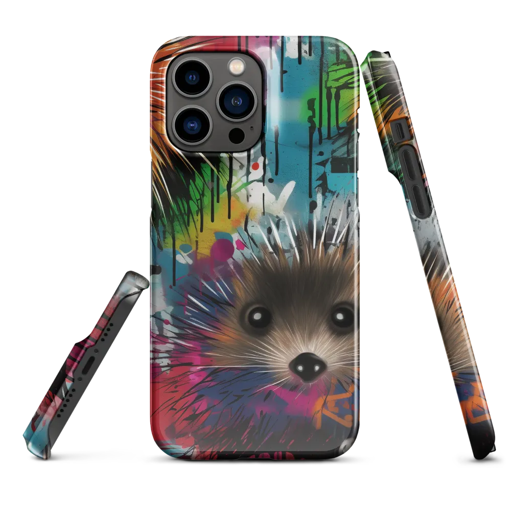 Whimsical Hedgehogs in a Kaleidoscopic Wonderland | Phone Case |  14 Pro Max | Snap Case | Glossy