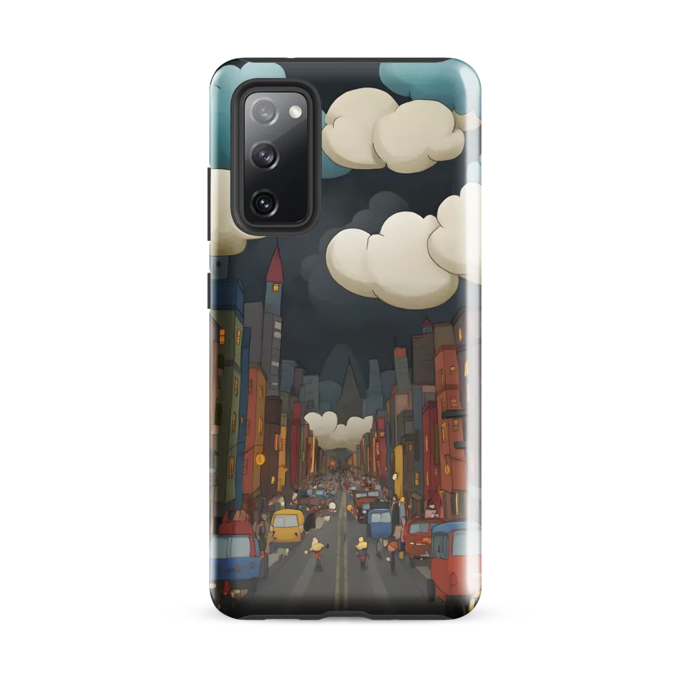 Urban Symphony: A City Awakens at Dusk | Phone Case |  S20 FE | Tough Case | Glossy