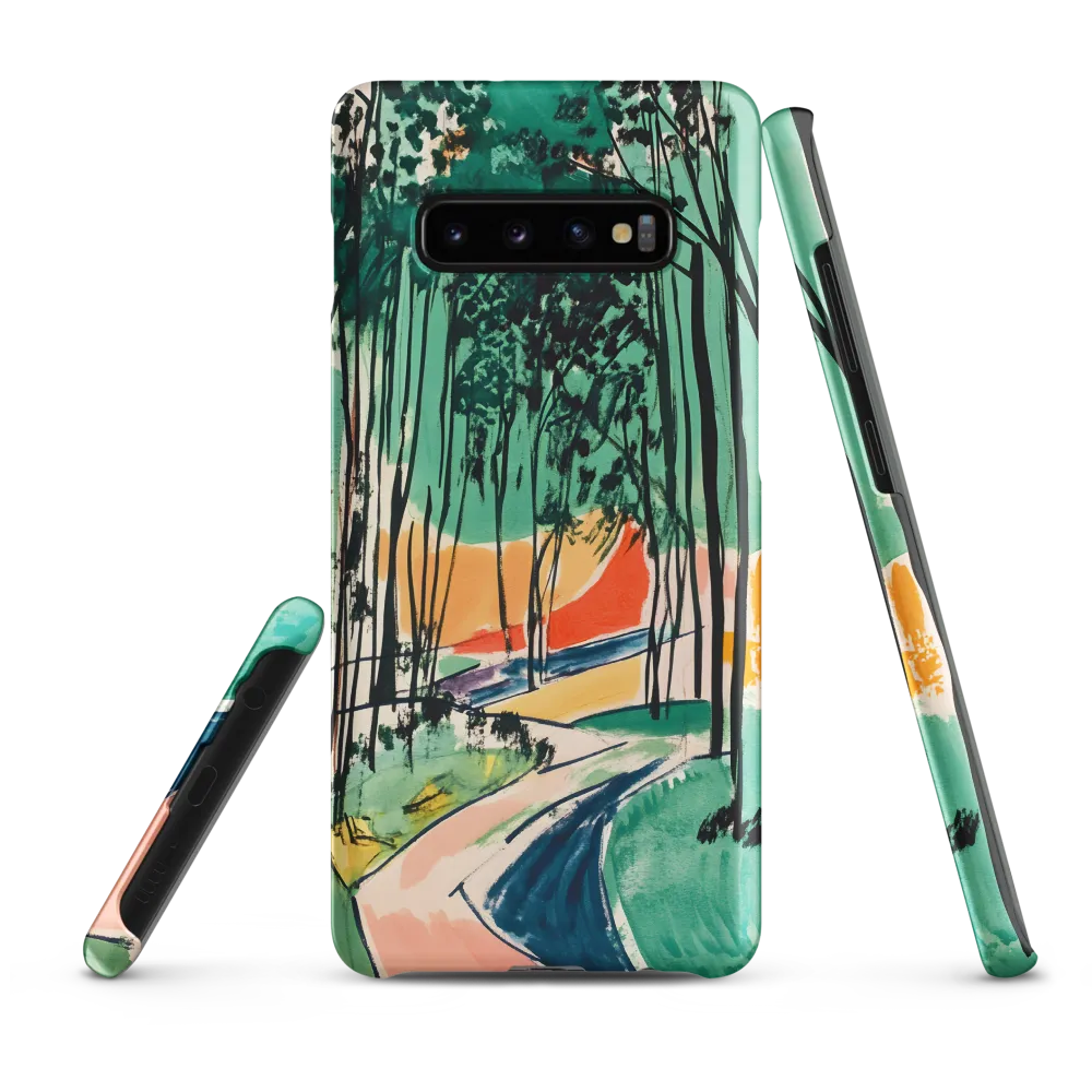 Winding Path Through the Forest | Phone Case |  S10 Plus | Snap Case | Matte