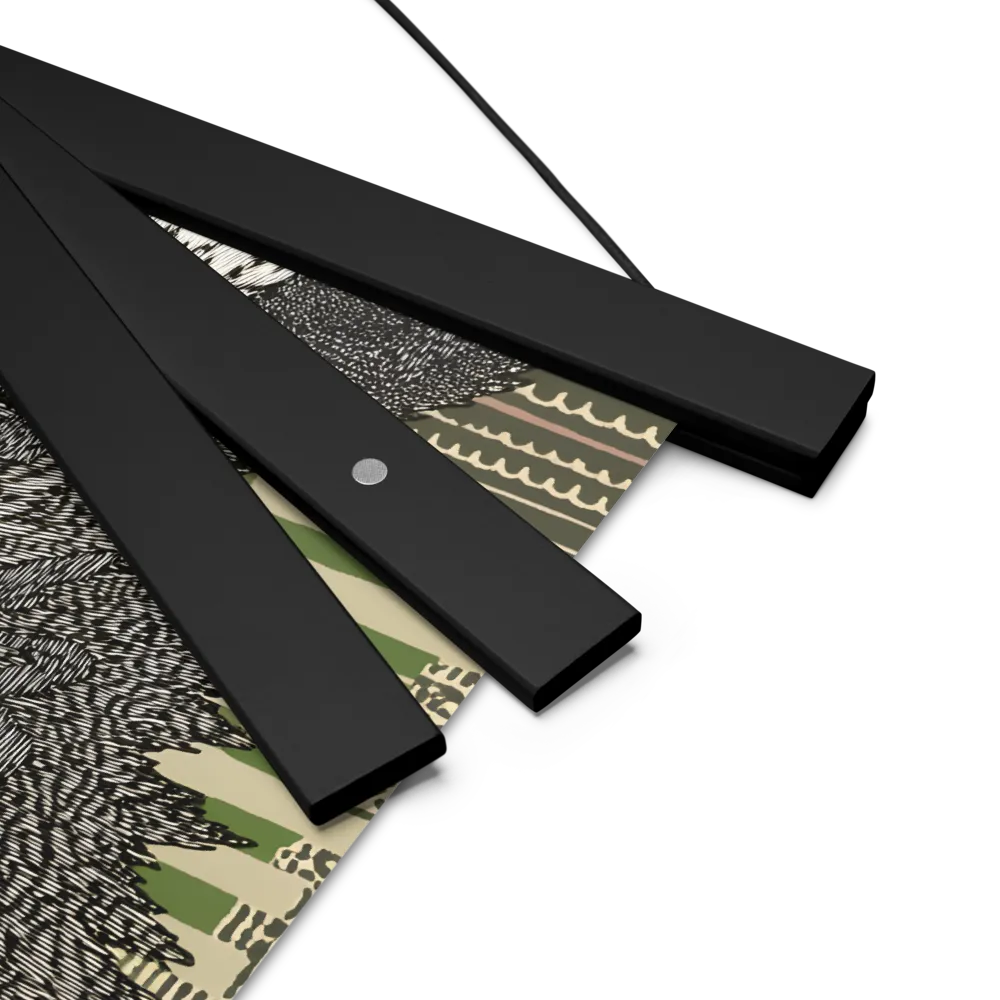 Reflections of the Forest | Poster With Black Wood Hanger | 10″×10″