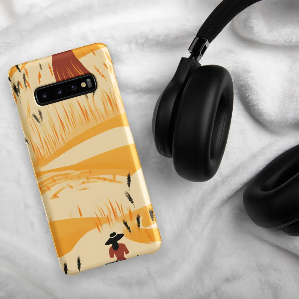 Embracing the Fields: A Floral Journey | Phone Case |  S10 Plus | Snap Case | Matte