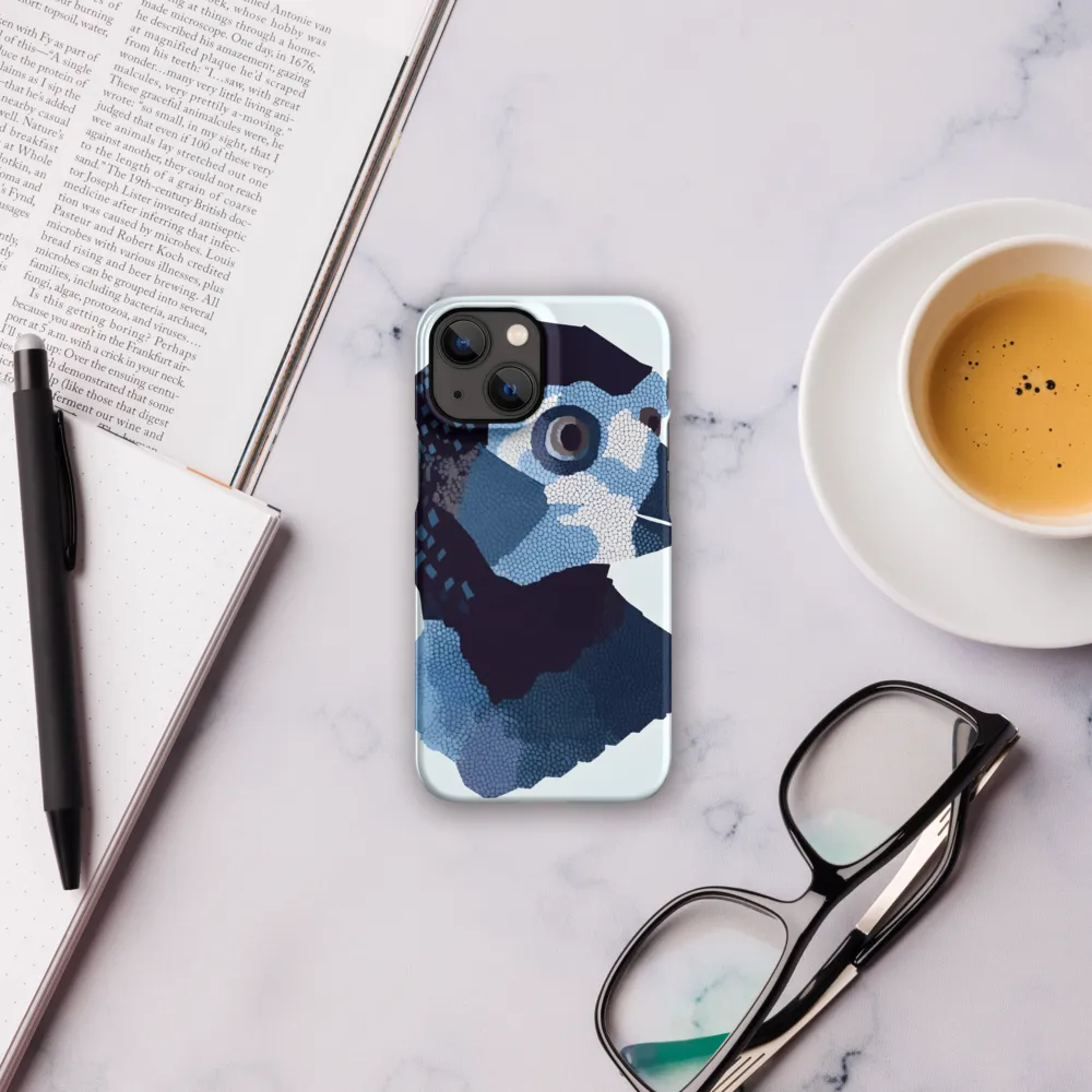 Abstract Avian Portrait in Blue