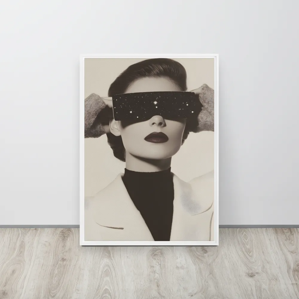 Celestial Elegance | Canvas with White Frame | 20″×28″