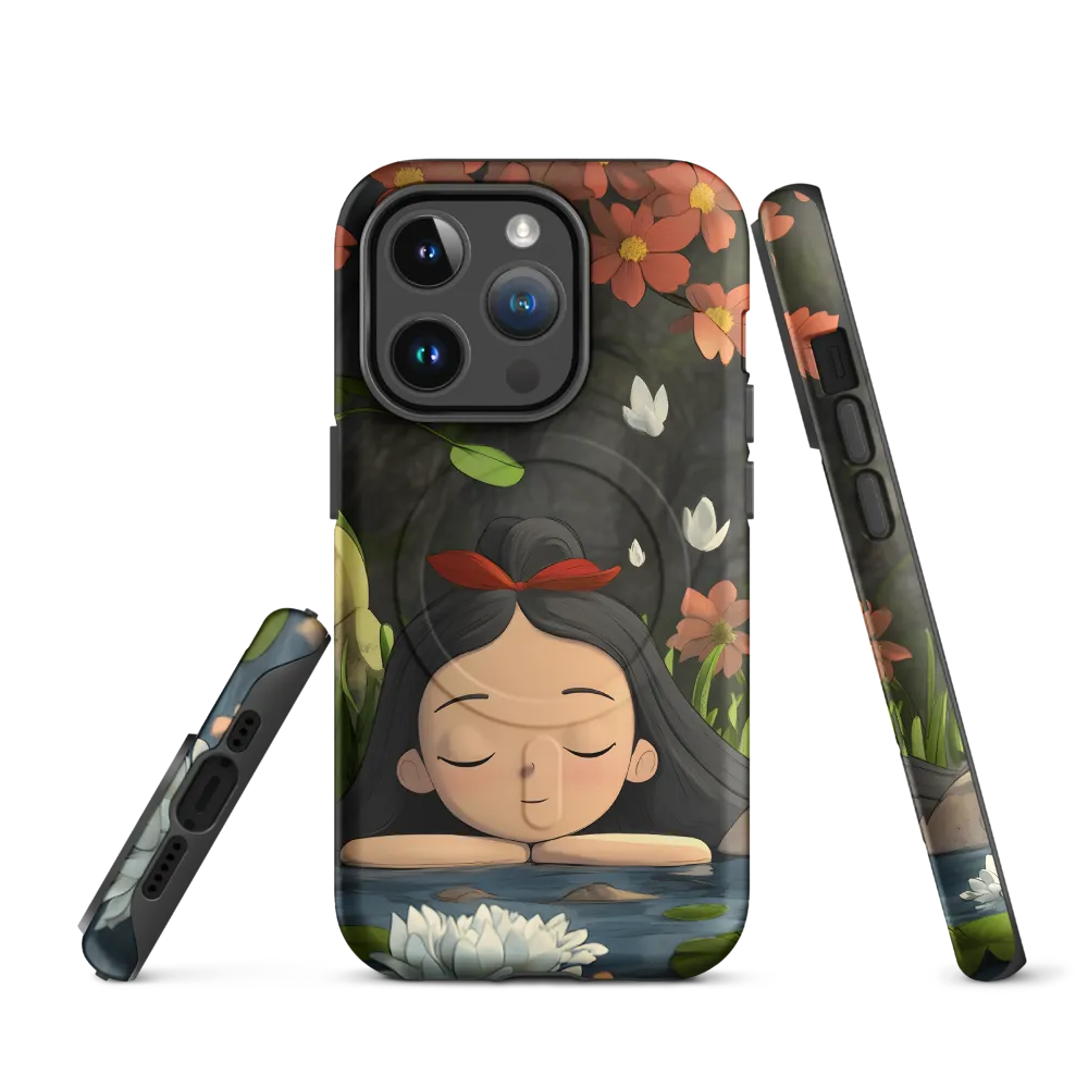 Tranquility by the Waterside | Phone Case |  14 Pro | MagSafe® Tough Case | Matte