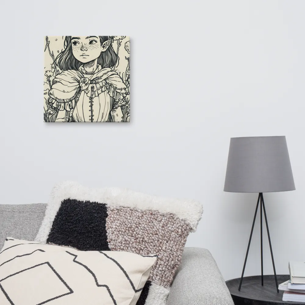 A Young Guardian of Nature | Canvas | 16″×16″