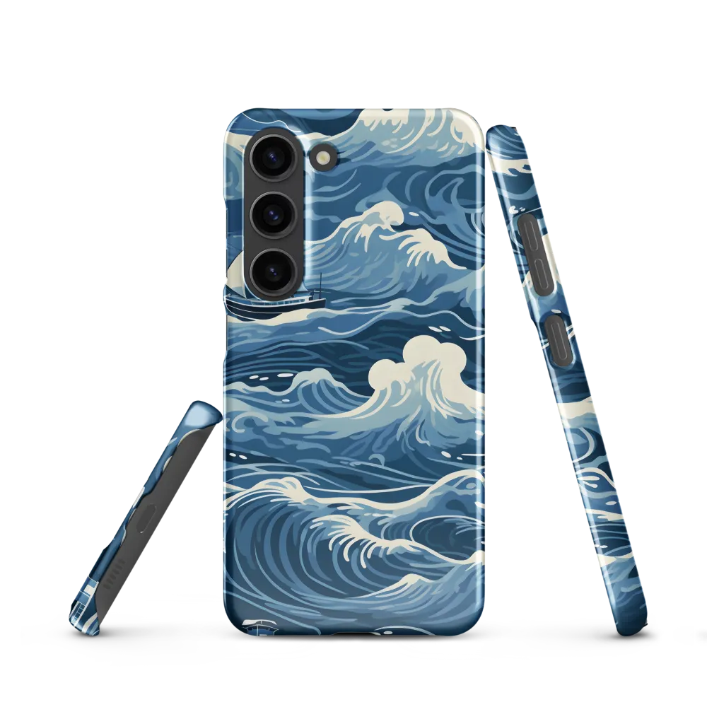 Nautical Dreams: Waves of Adventure | Phone Case |  S23 | Snap Case | Glossy