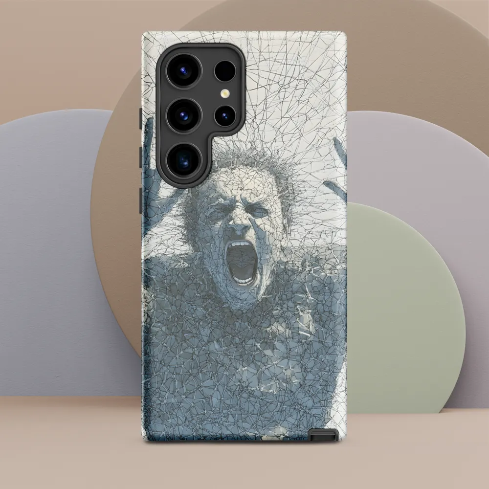 Breaking Free: An Expression of Anguish | Phone Case |  S24 Ultra | Tough Case | Matte