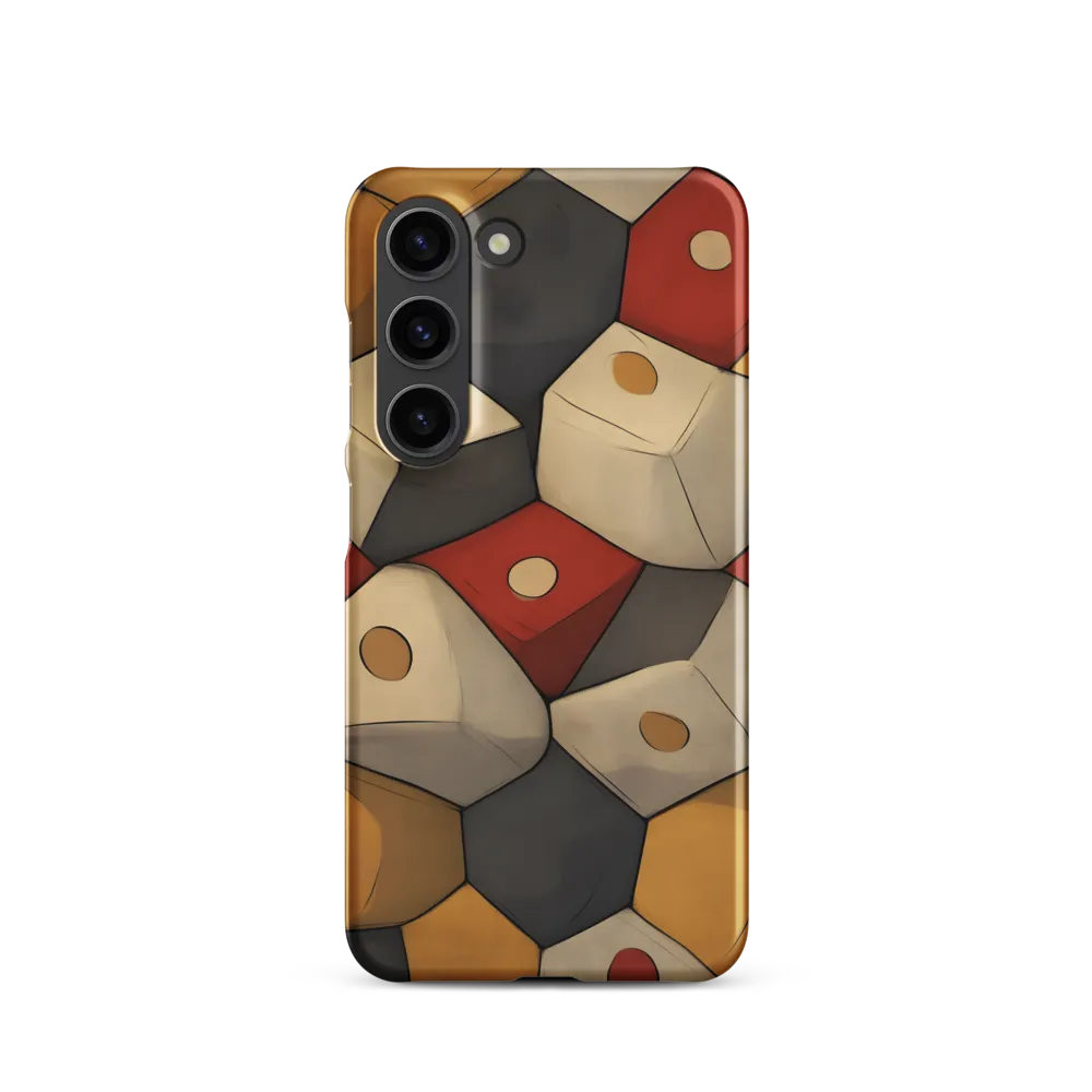 Interlocking Hexagons: An Abstract Dance of Color