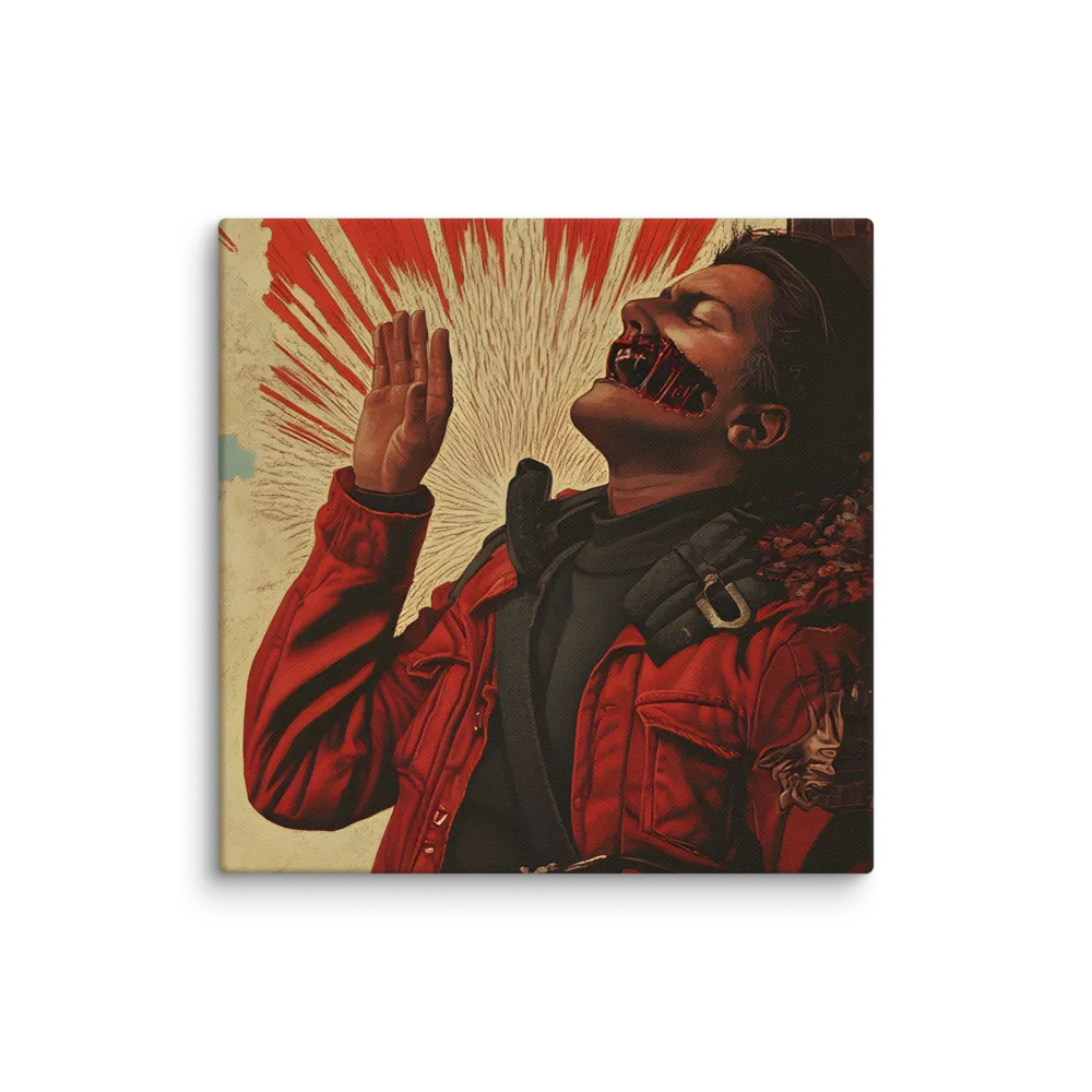 Defiant Echoes of Ruin | Canvas | 12″×12″