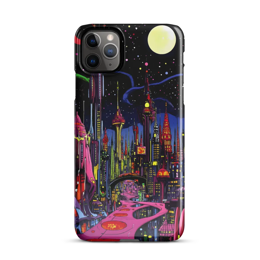 Neon Dreams of a Futuristic City | Phone Case |  11 Pro Max | Snap Case | Glossy