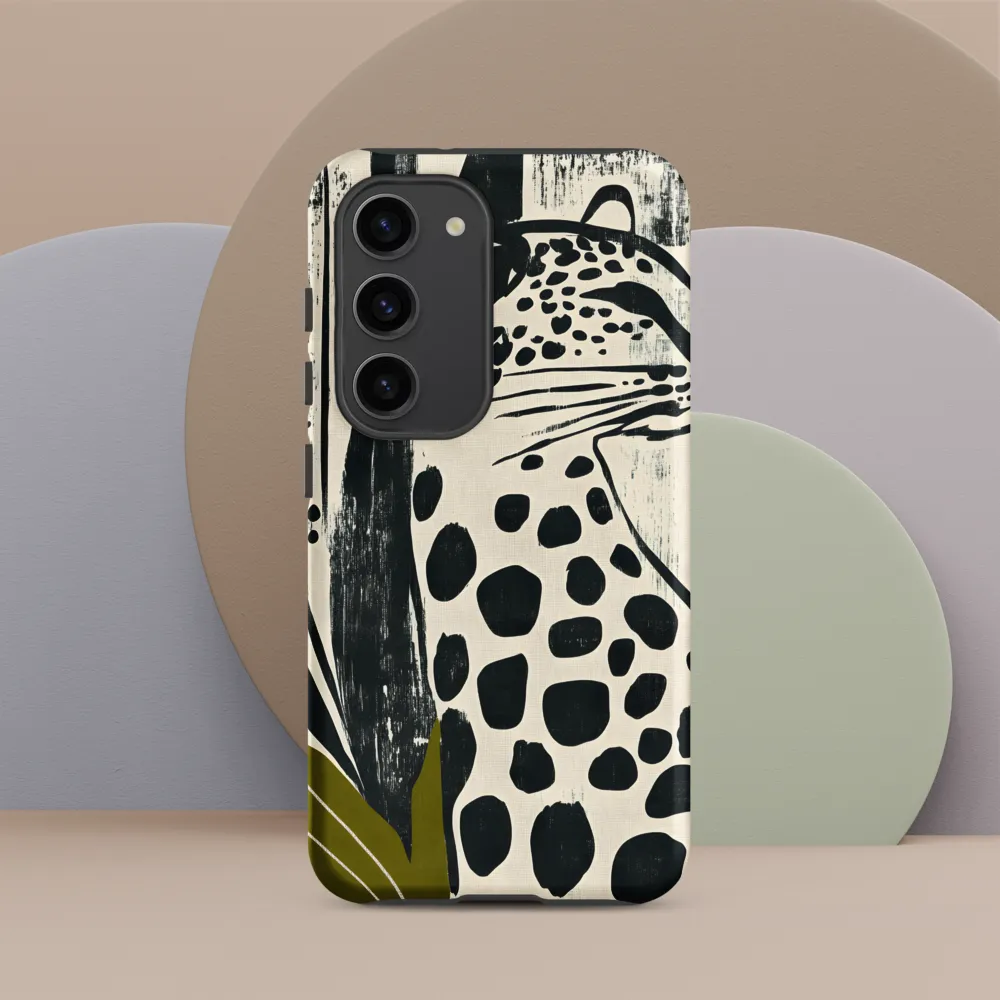Leopard in Silhouette: A Modern Appeal | Phone Case |  S23 | Tough Case | Matte