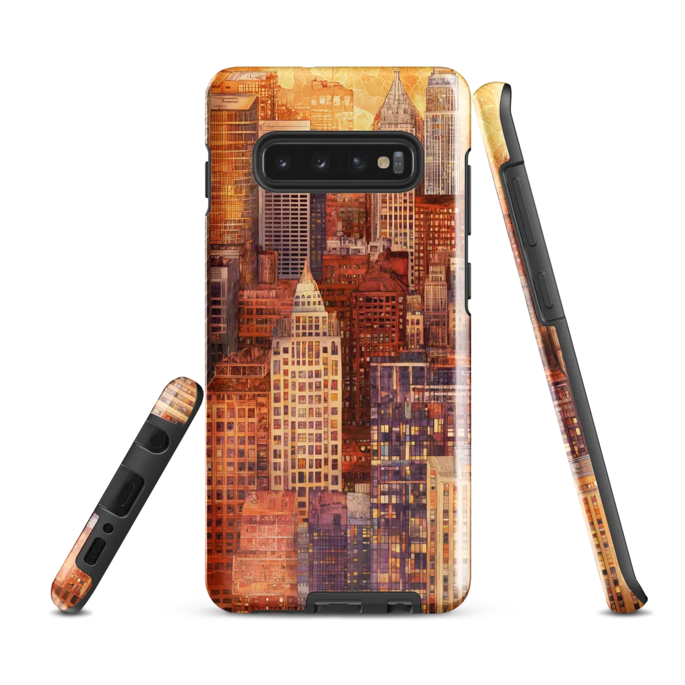 Golden Hour Over the City | Phone Case |  S10 Plus | Tough Case | Glossy