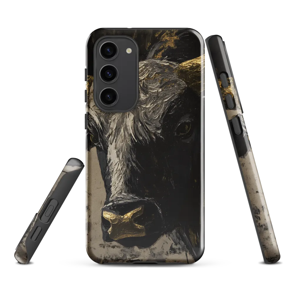 Majestic Bull: The Power in Black and Gold