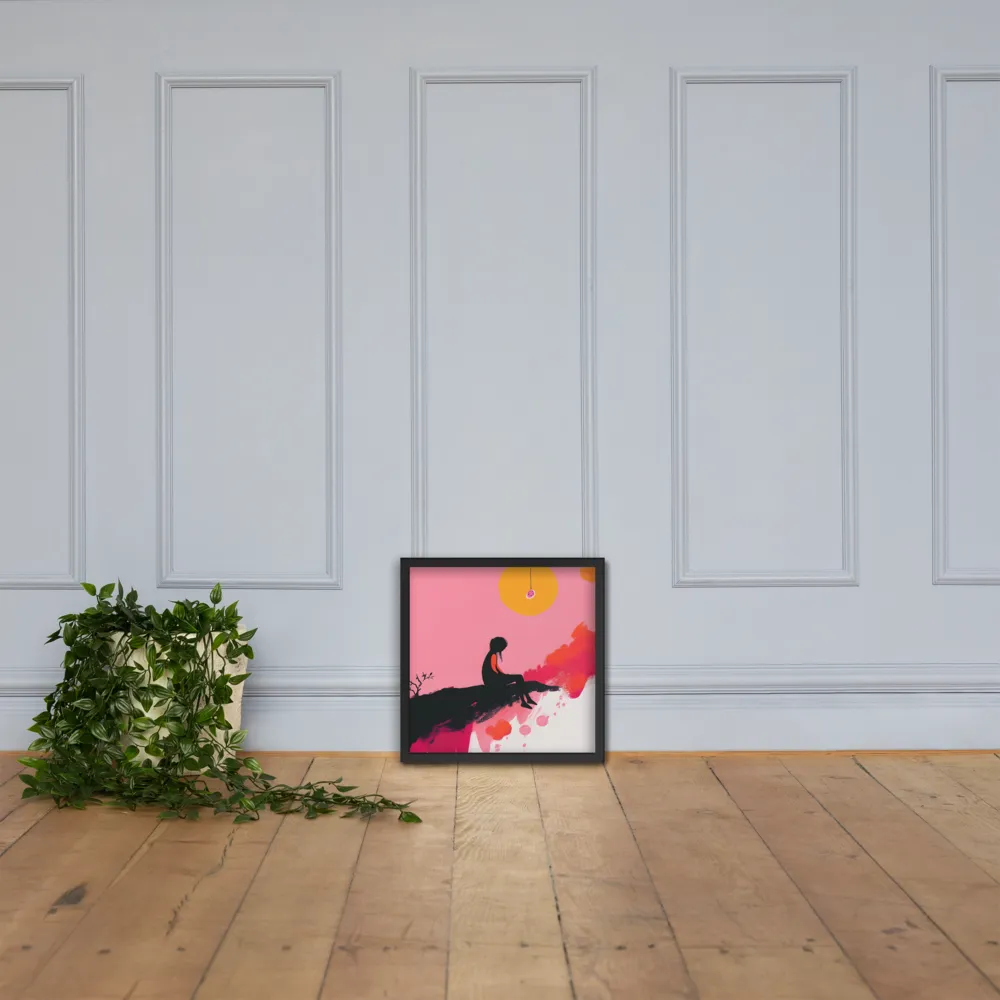 Whispers of the Sun | Poster with Black Frame | 16″×16″