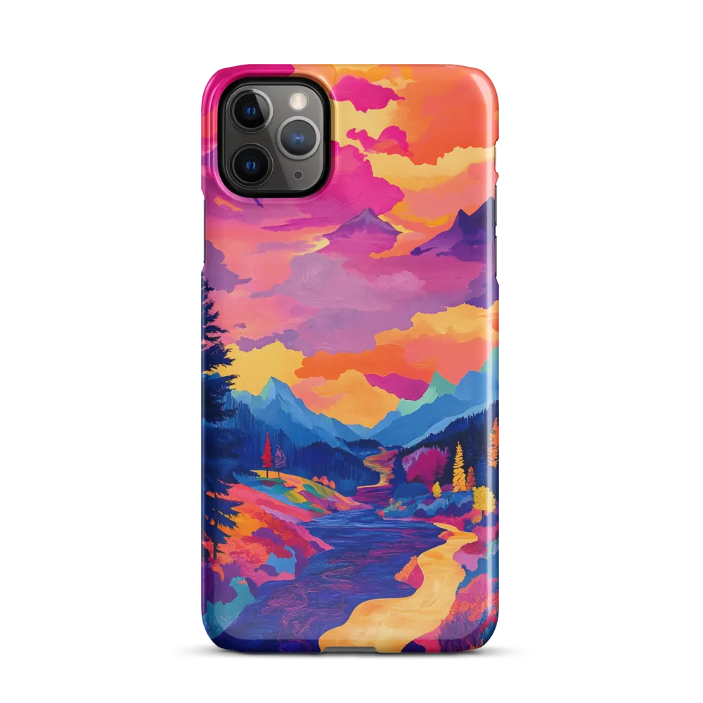 Radiant Serenity: A Surreal Landscape | Phone Case |  11 Pro Max | Snap Case | Glossy