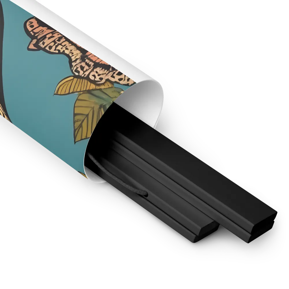 Tropical Majesty: The Toucan at Rest | Poster With Black Wood Hanger | 18″×24″
