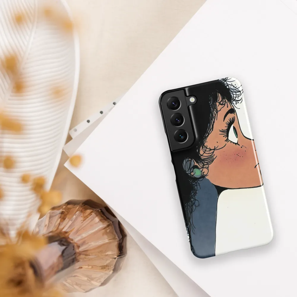 Whispers of Contemplation | Phone Case |  S22 | Snap Case | Glossy