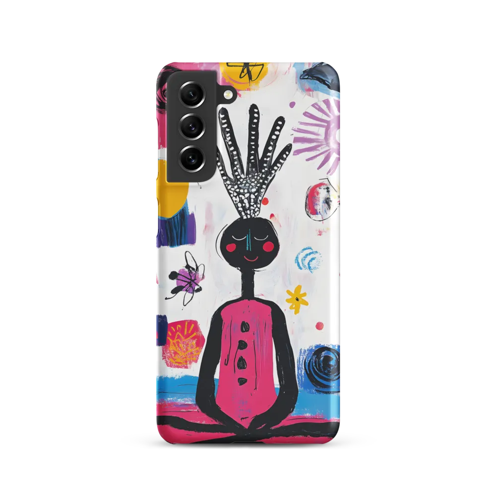 Crowned Serenity: A Meditative Journey | Phone Case |  S21 | Snap Case | Matte