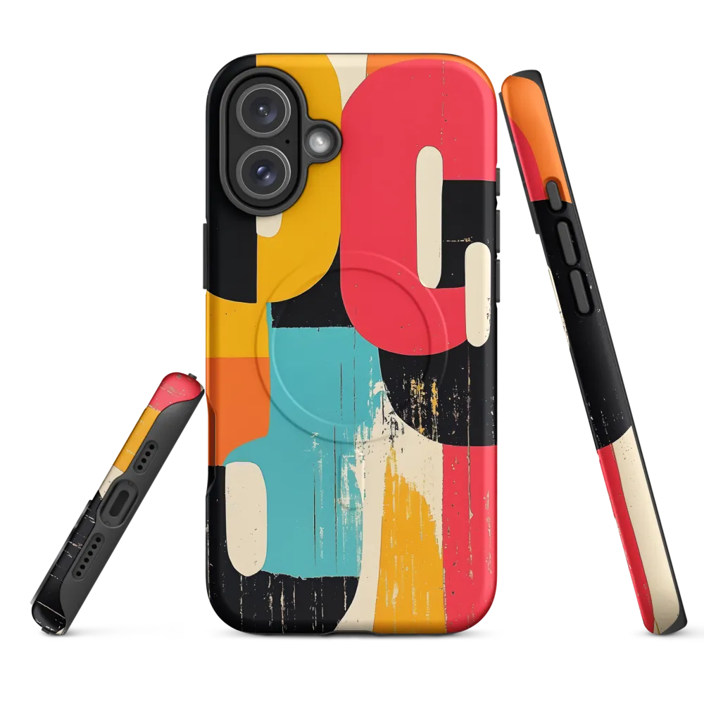 Colorful Curves: Numbers in Harmony | Phone Case |  16 Plus | MagSafe® Tough Case | Matte