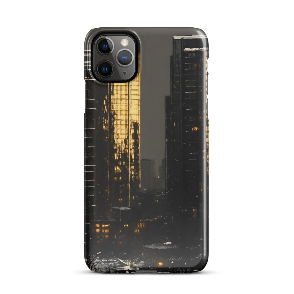 Illuminated Serenity: A Winter's Night in the City | Phone Case |  11 Pro Max | Snap Case | Glossy