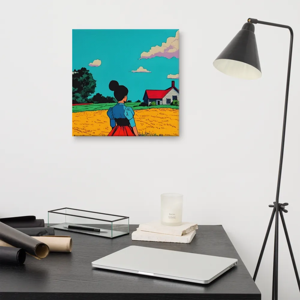 Whispers of a Sunlit Meadow | Canvas | 16″×16″