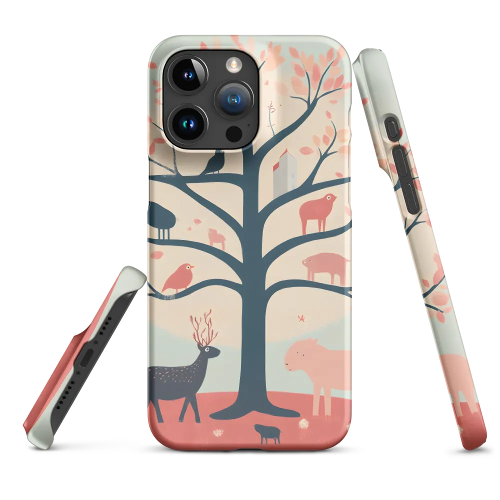 Whimsical Tree with Playful Creatures