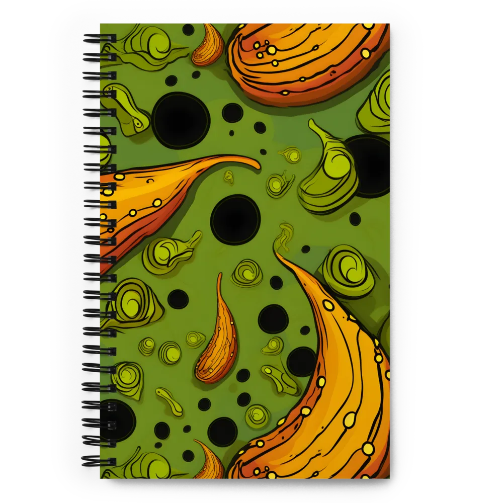 Whimsical Organic Patterns | Spiral Notebook