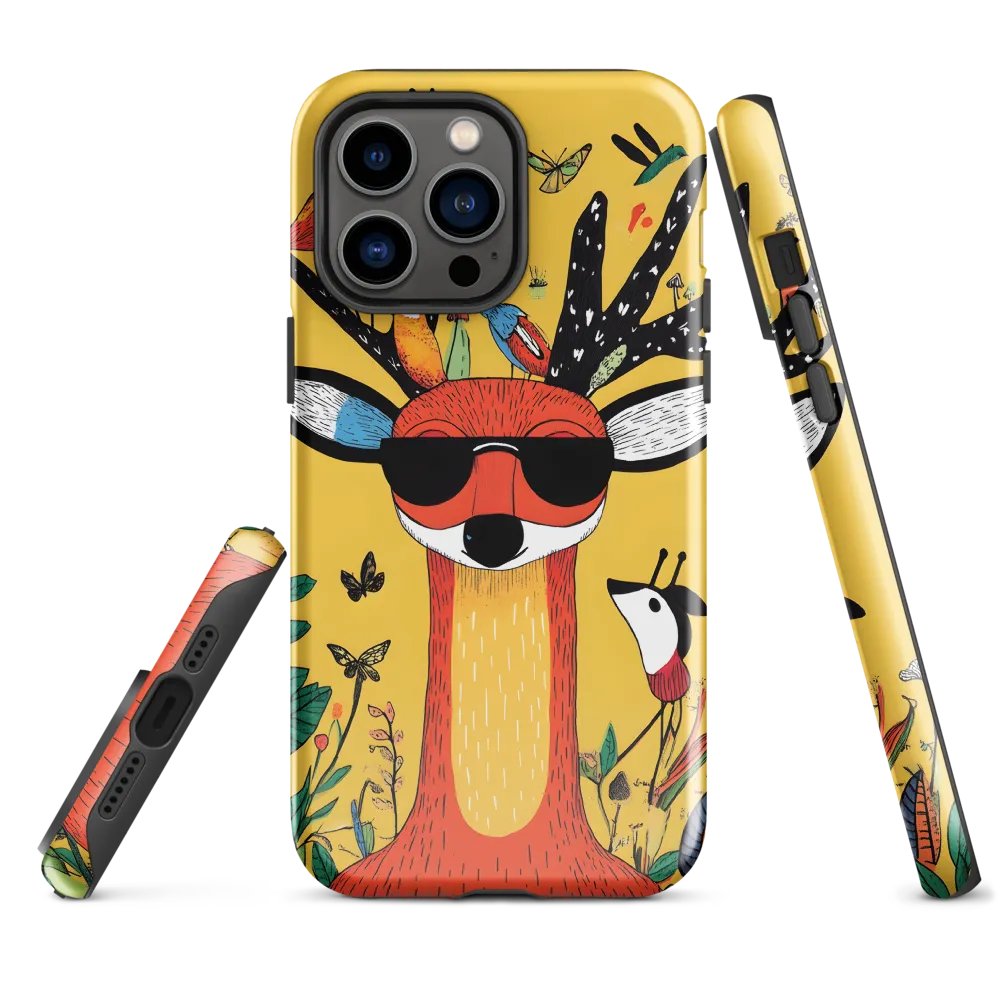 Playful Deer with Sunglasses