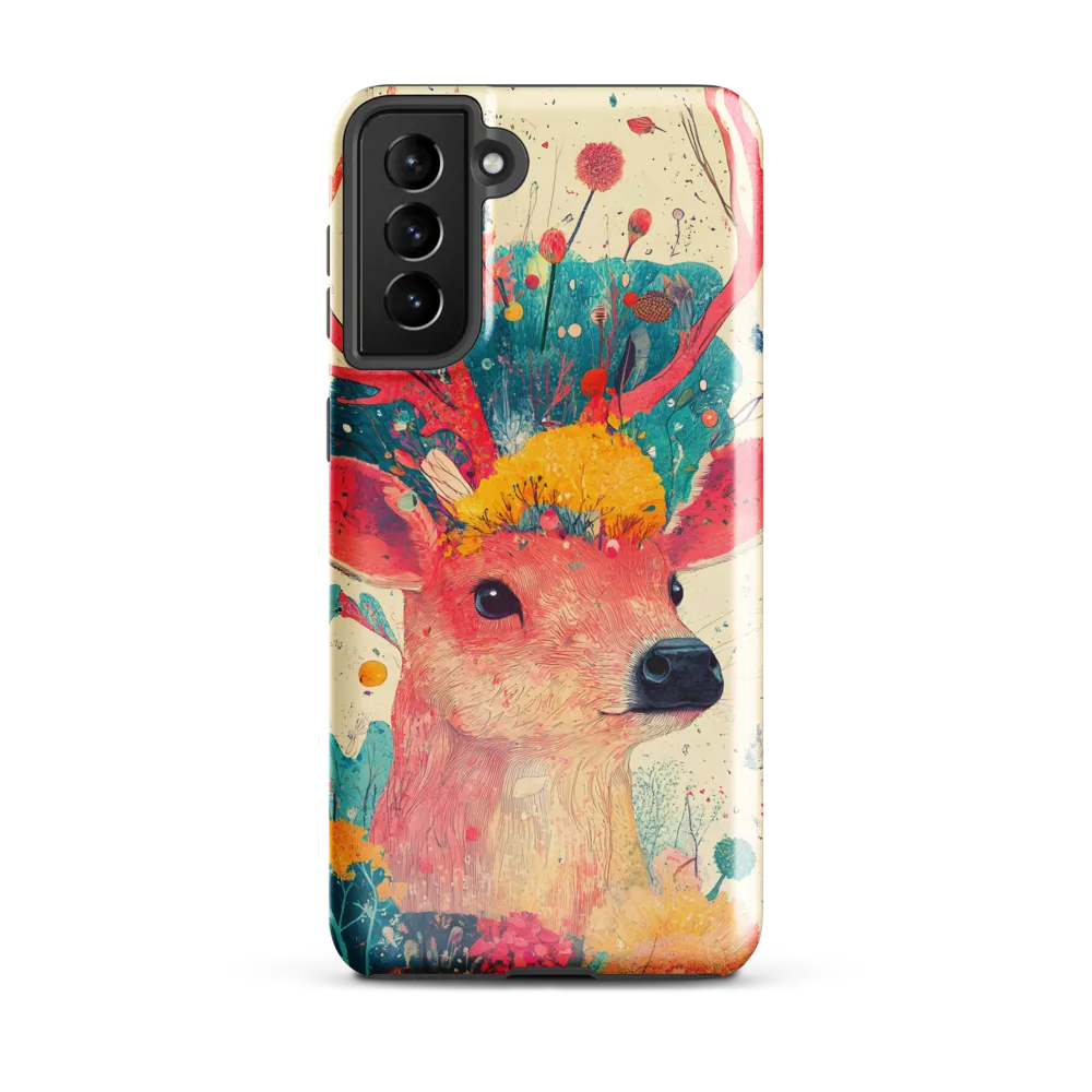 Whimsical Harmony: A Deer in Bloom