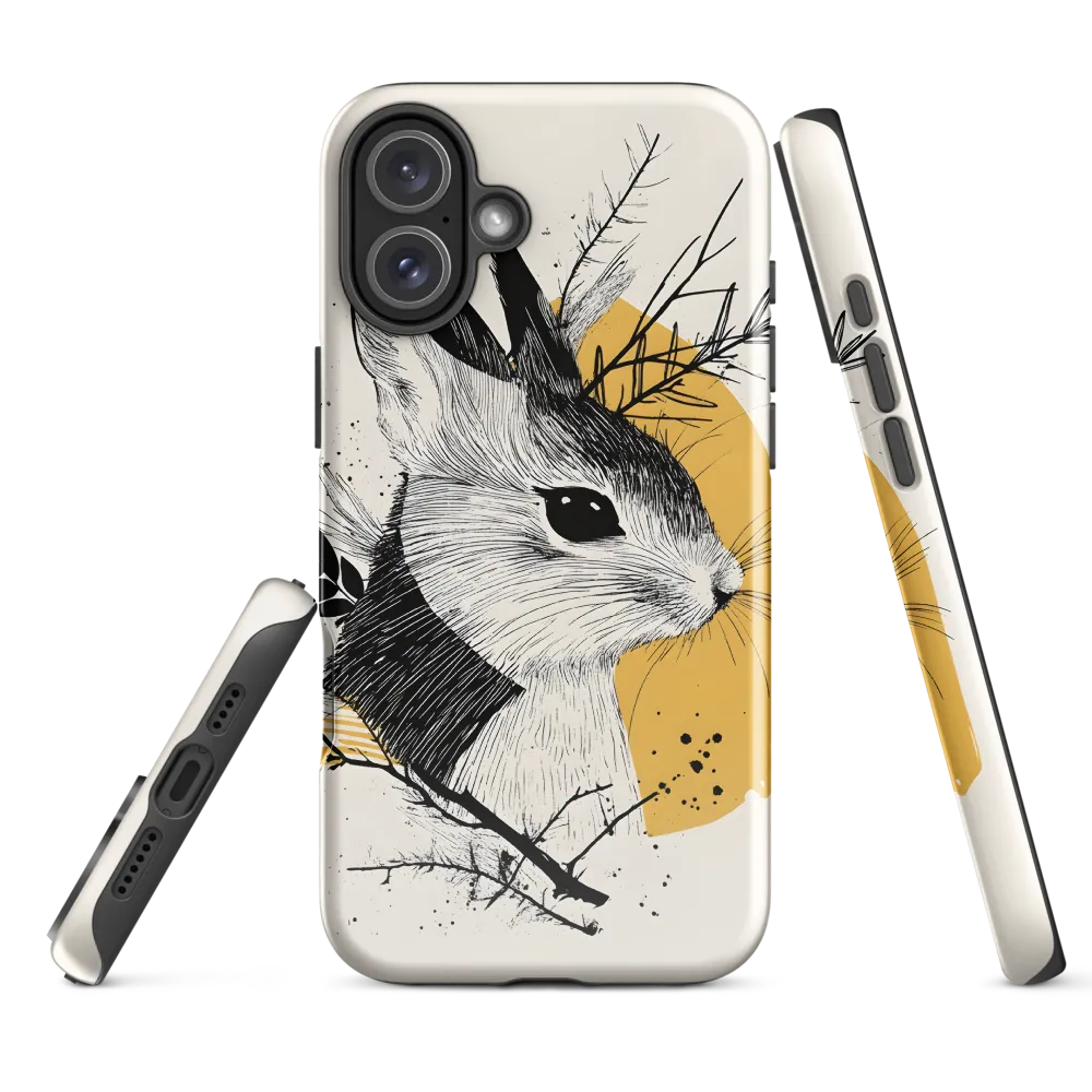 Ethereal Rabbit: A Study in Line Art
