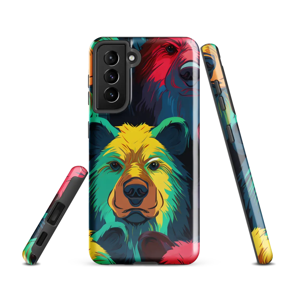 The Colorful Essence of Bears | Phone Case |  S21 | Tough Case | Glossy