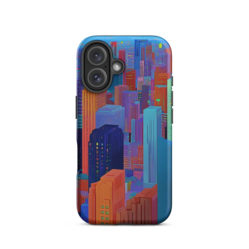 Vibrant Metropolis in Twilight | Phone Case