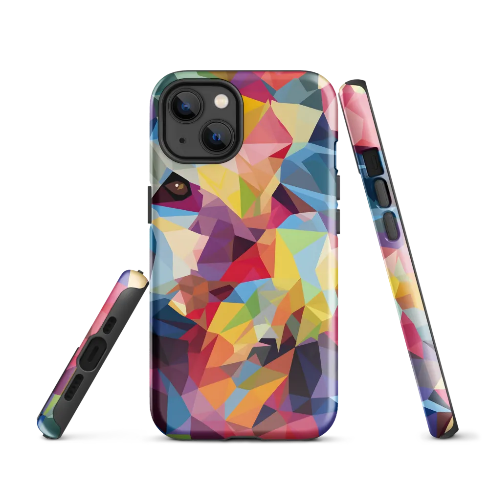 Playful Geometry: The Bear's Face | Phone Case |  13 | Tough Case | Glossy