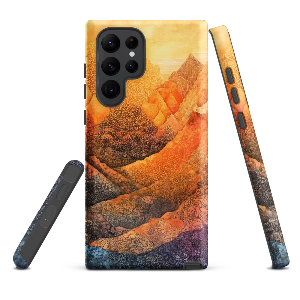 Serene Peaks of Color