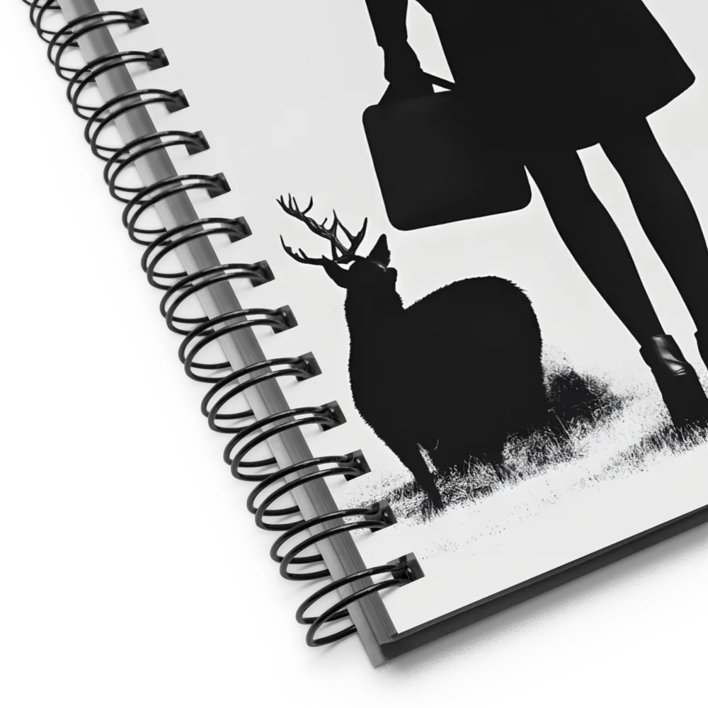 Antlered Reflections | Spiral Notebook