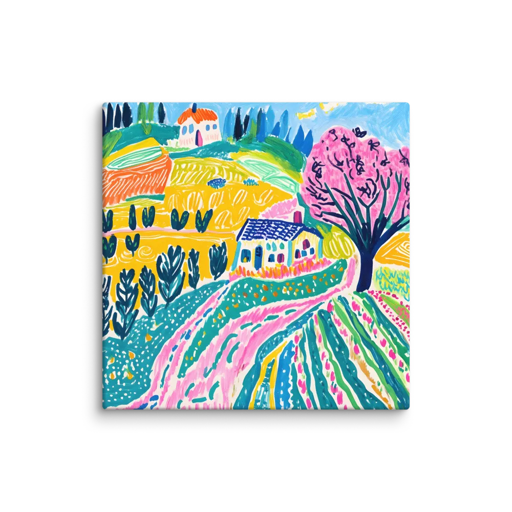 Vibrant Countryside Dreams | Canvas | 28″×28″